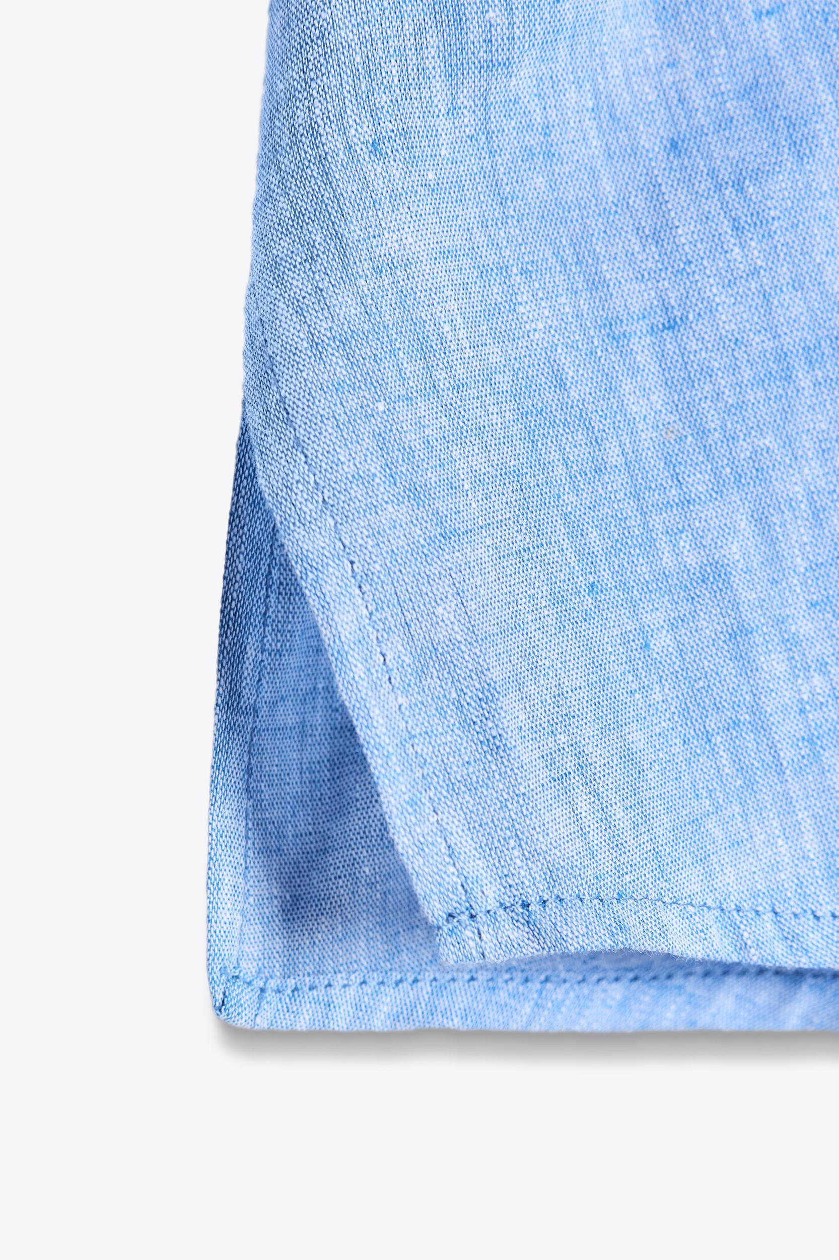 LINEN SAFARI SHIRT Product Image