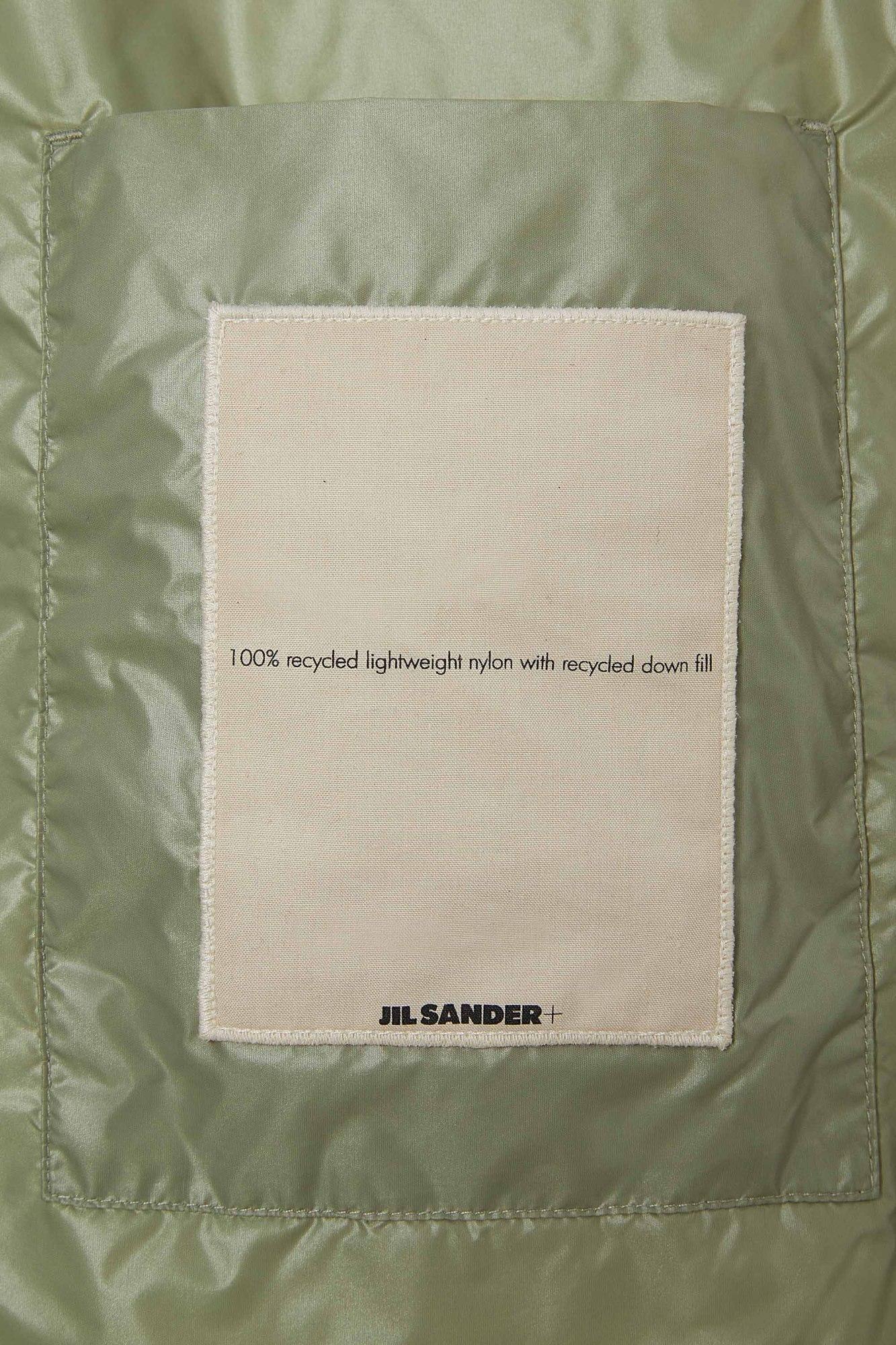 JIL SANDER Quilted Down Gilet In Green Product Image