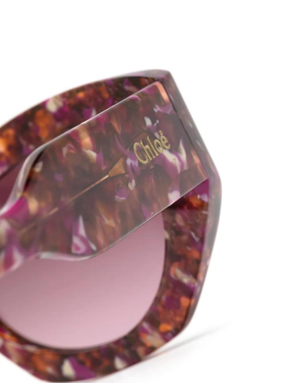 CHLOÉ Gayia Cat-eye-sonnenbrille In Rosa Product Image