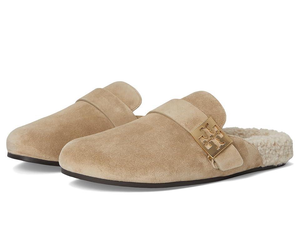 Womens Mellow Faux-Shearling Leather Mules Product Image