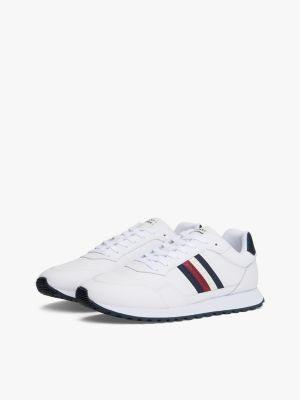 Signature Stripe Leather-Mix Sneaker Product Image