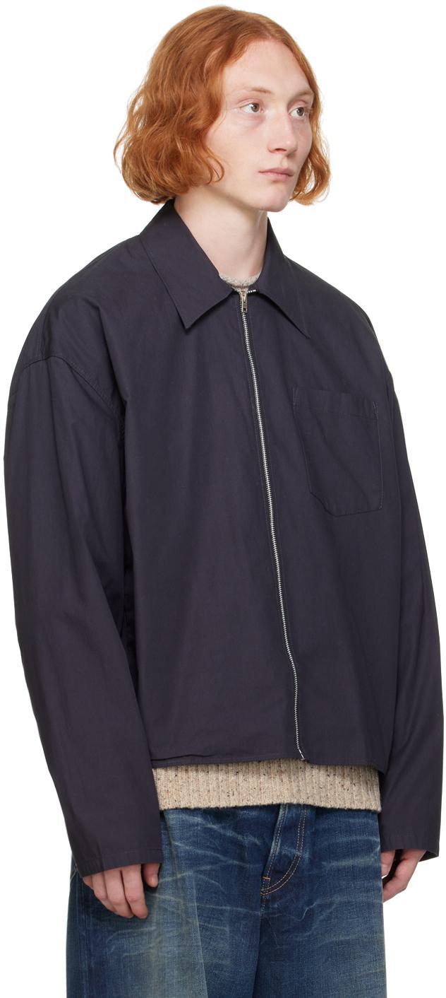 ACNE STUDIOS Full Zip Shirt In Black Product Image