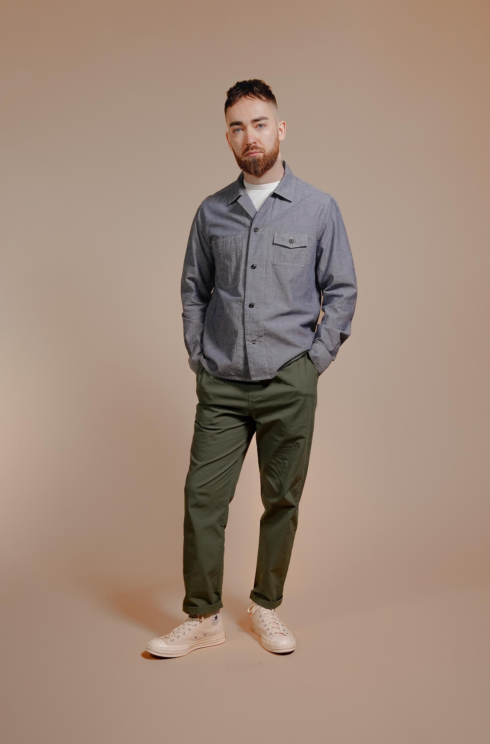 Chambray Draughtsman Overshirt Product Image
