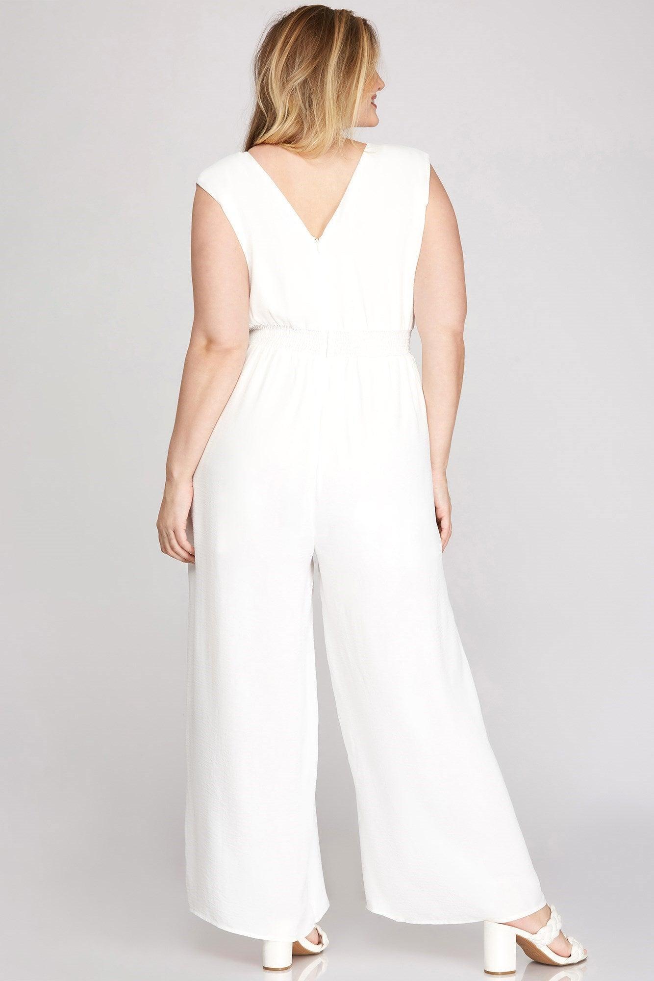 Sleeveless Jumpsuit with Pockets Product Image