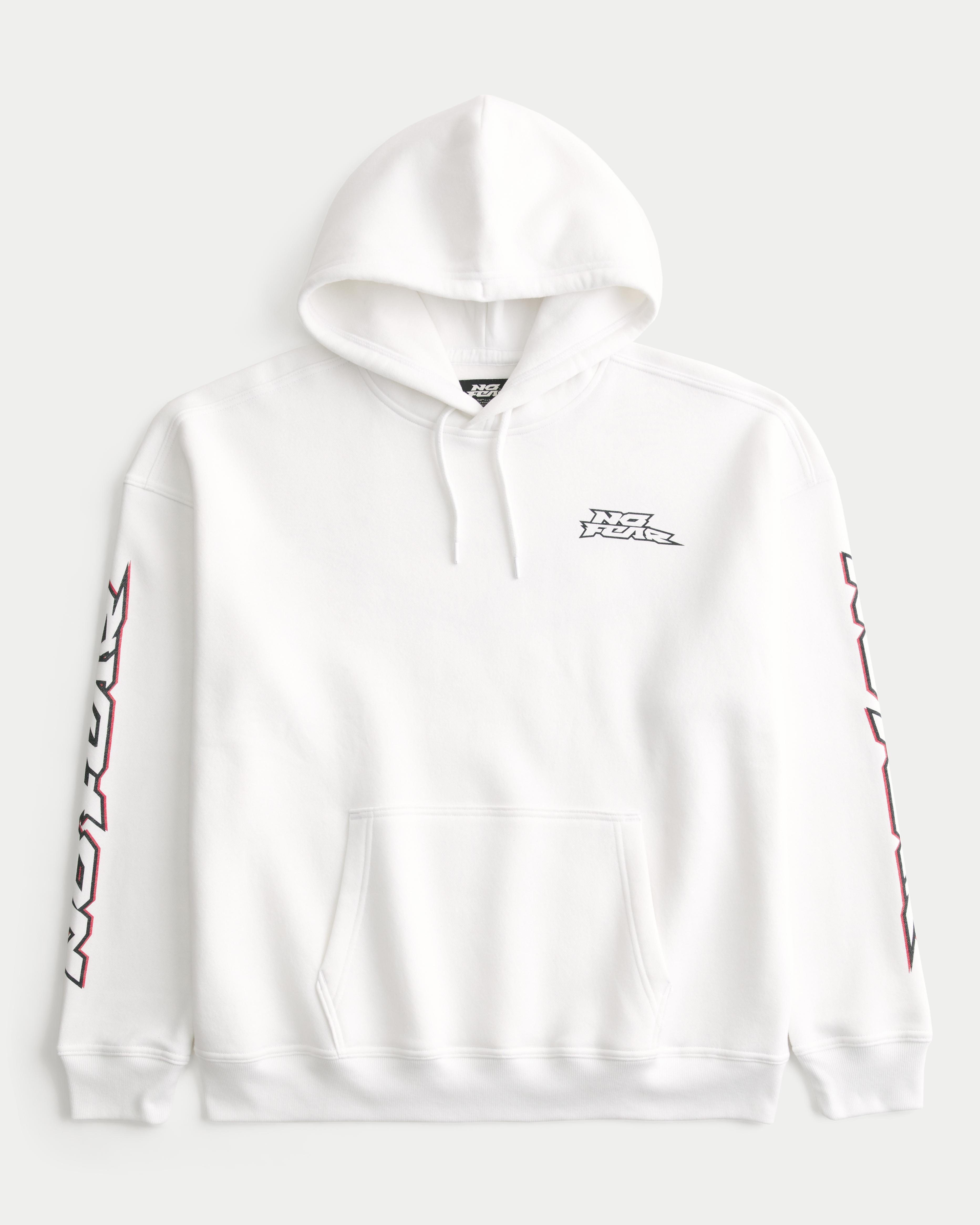 Baggy No Fear Graphic Hoodie Product Image