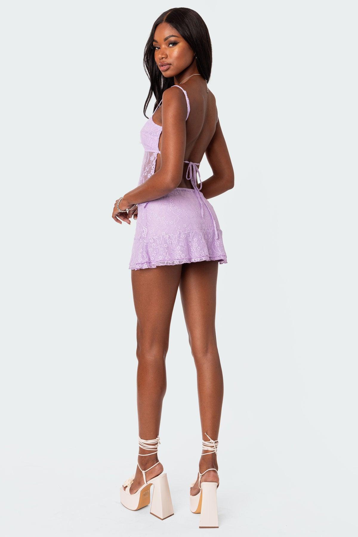 Lyra Lace Mini Skirt Product Image