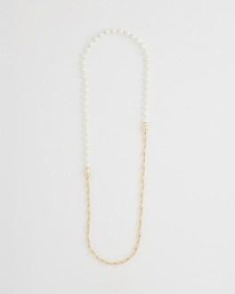 MagneticMix™ Faux Pearl Links Necklace Product Image