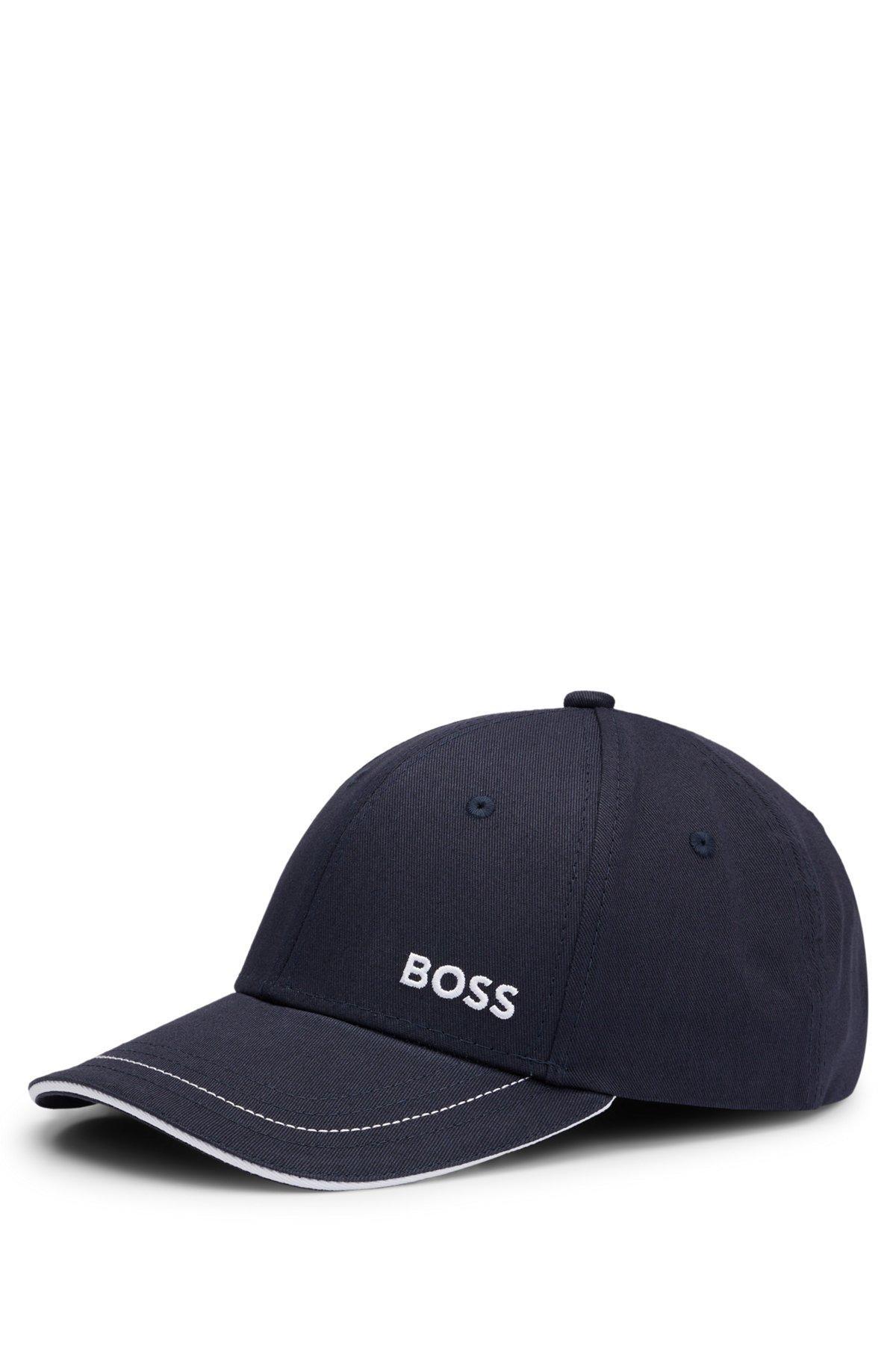 Cotton-twill cap with embroidered logo and metal buckle Product Image