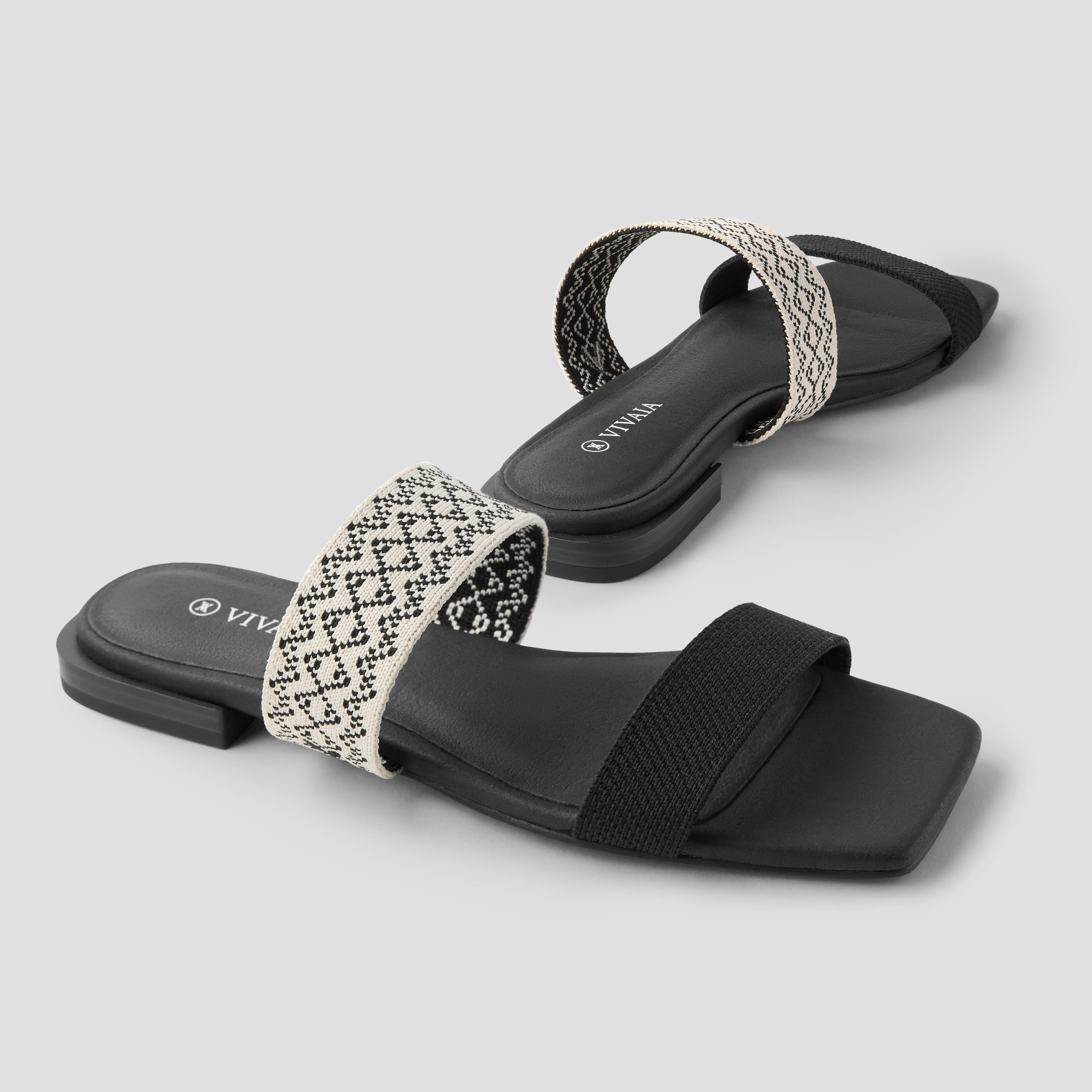 Square-Toe Slide Sandal (Maya) Product Image