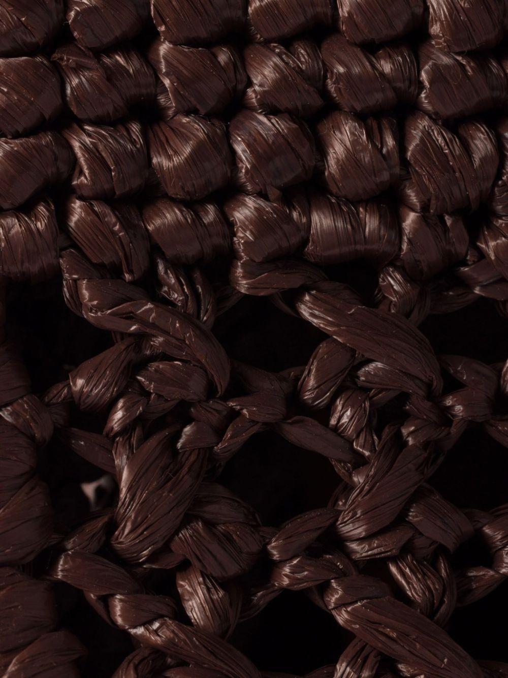 raffia-effect woven handbag Product Image
