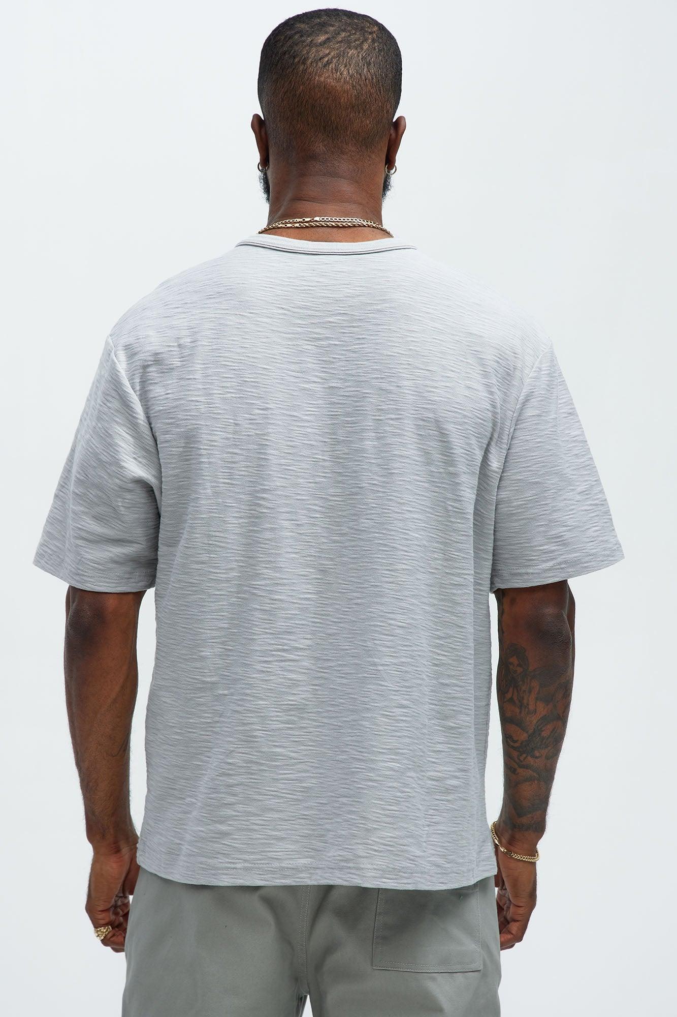 All Seeing Textured Short Sleeve Tee - Grey Product Image