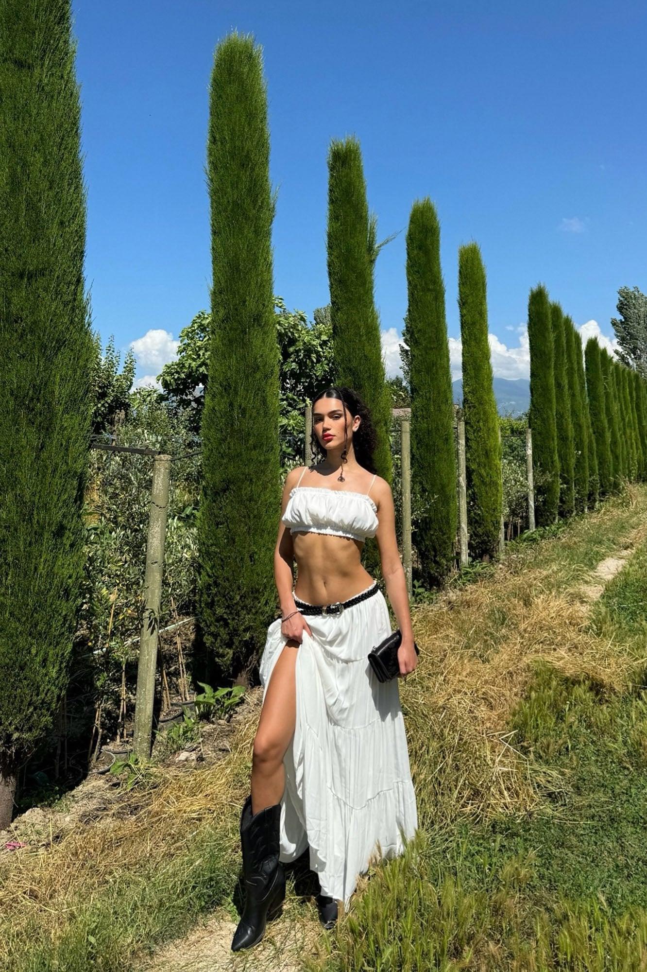 Koryn Skirt Set - White Product Image