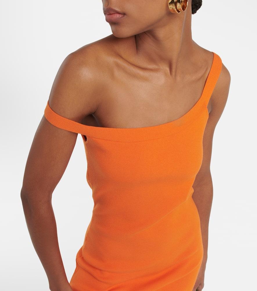 JW ANDERSON Deconstructed Asymmetrical Minidress In Orange Product Image