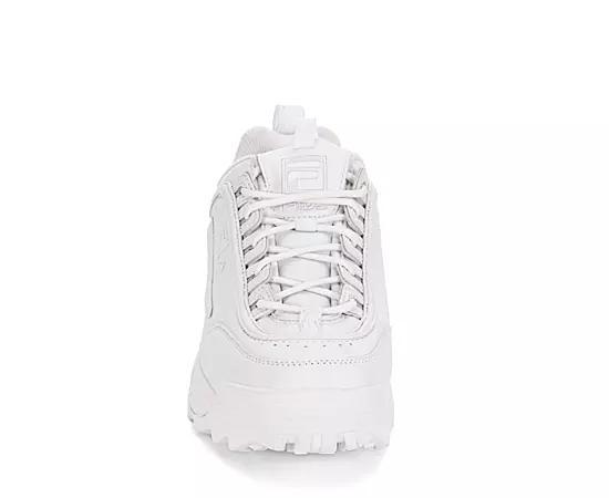 Fila Disruptor II Premium Sneakers White/White/White 9 Product Image