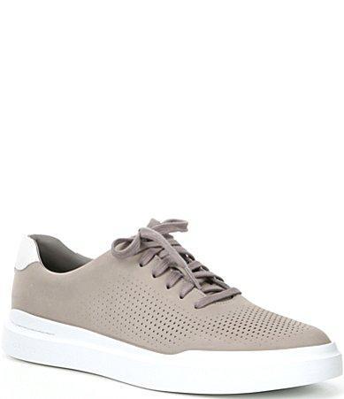 Cole Haan Mens Grandpr Rally Laser Cut Sneaker - Grey Size 8.5 Product Image