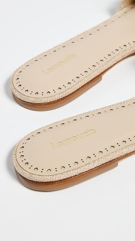 Larroudé Ivy Broderie Slides | Shopbop Product Image