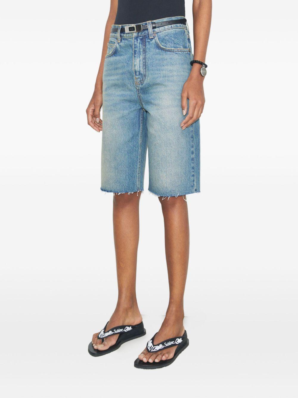 distressed denim shorts Product Image