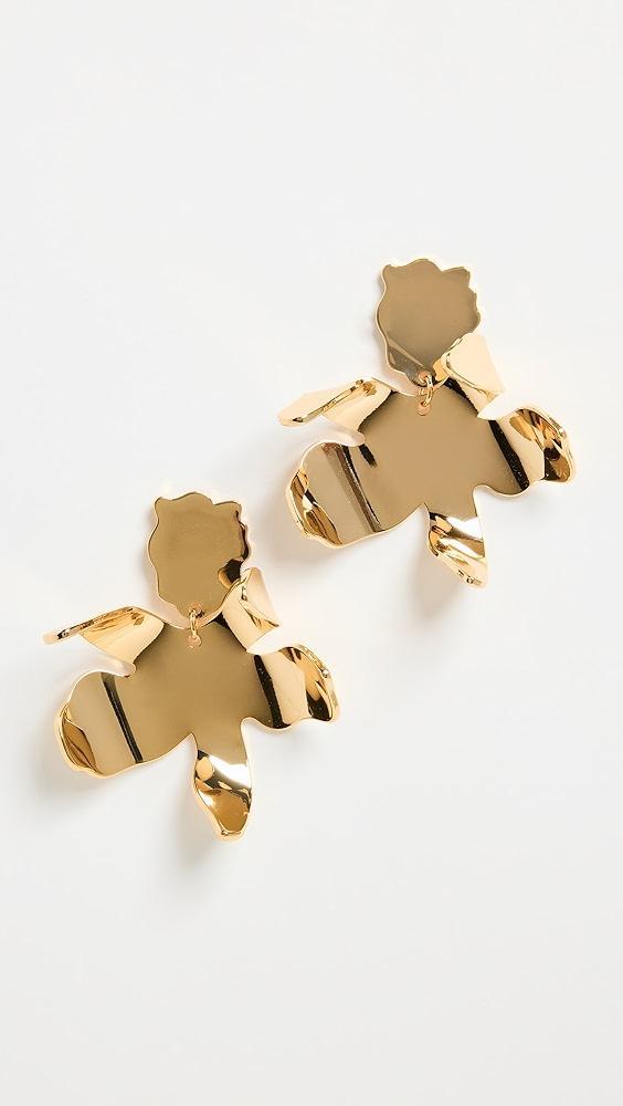 Lele Sadoughi Metal Small Paper Lily Earrings | Shopbop Product Image