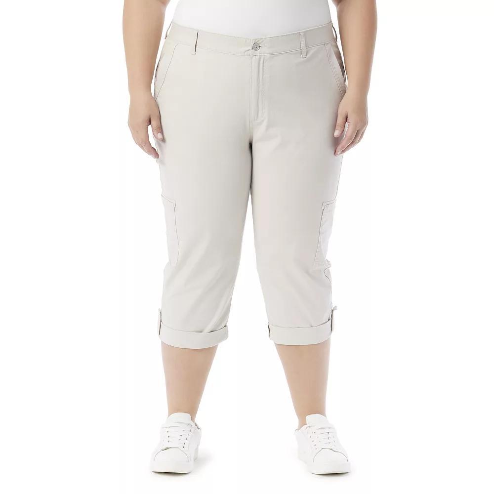 Plus Size Gloria Vanderbilt Cargo Capris, Womens Product Image