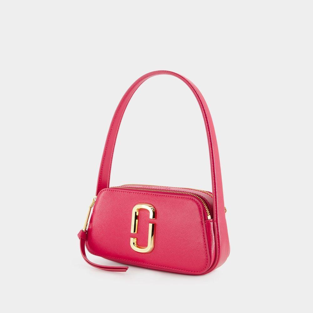 MARC JACOBS The Slingshot Leather Shoulder Bag In Pink Product Image