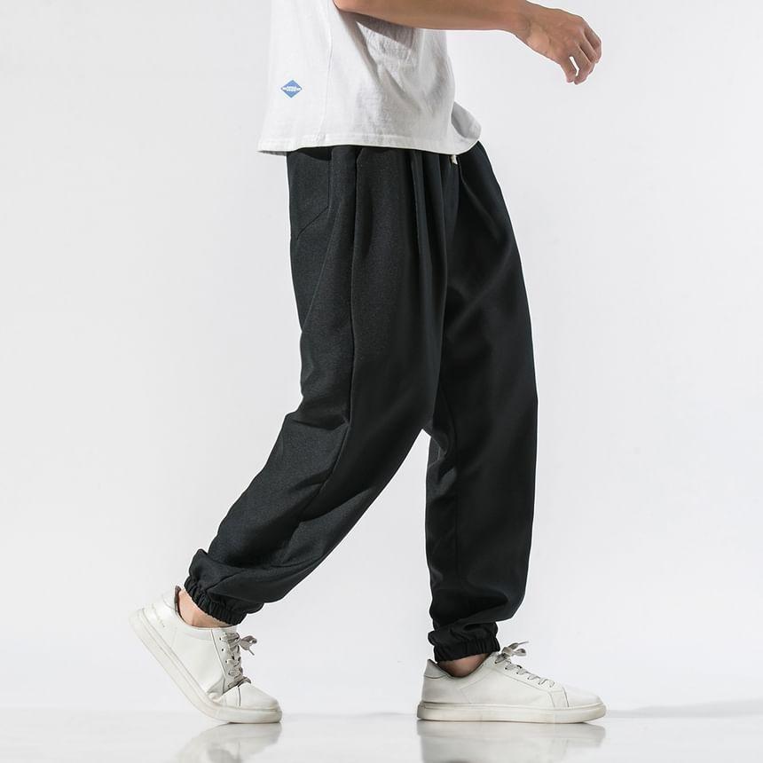 Mid Rise Plain Harem Pants Product Image