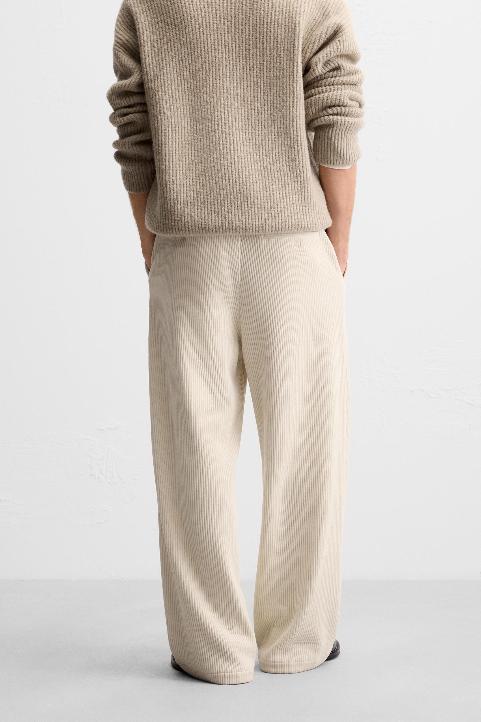 WIDE FIT CORDUROY PANTS Product Image