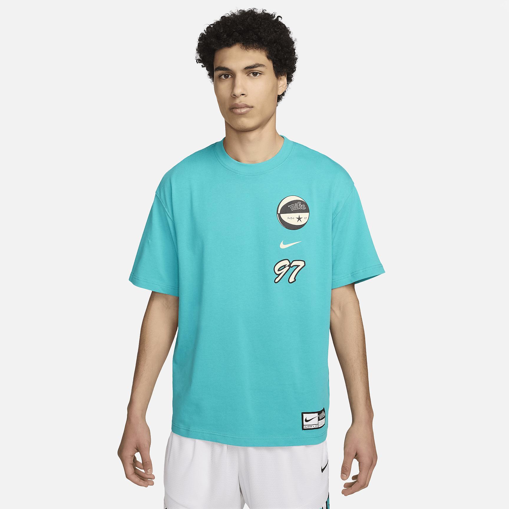 Nike Mens Max90 Basketball T-Shirt | FV8394-345 Product Image