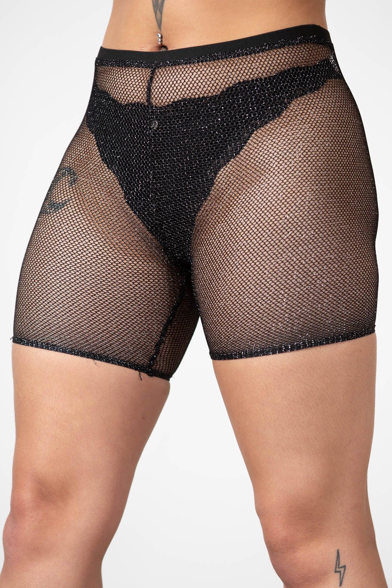 Synth Sigil Fishnet Bike Short Female Product Image