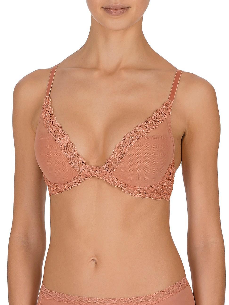 Womens Feathers Plunge T-Shirt Bra Product Image