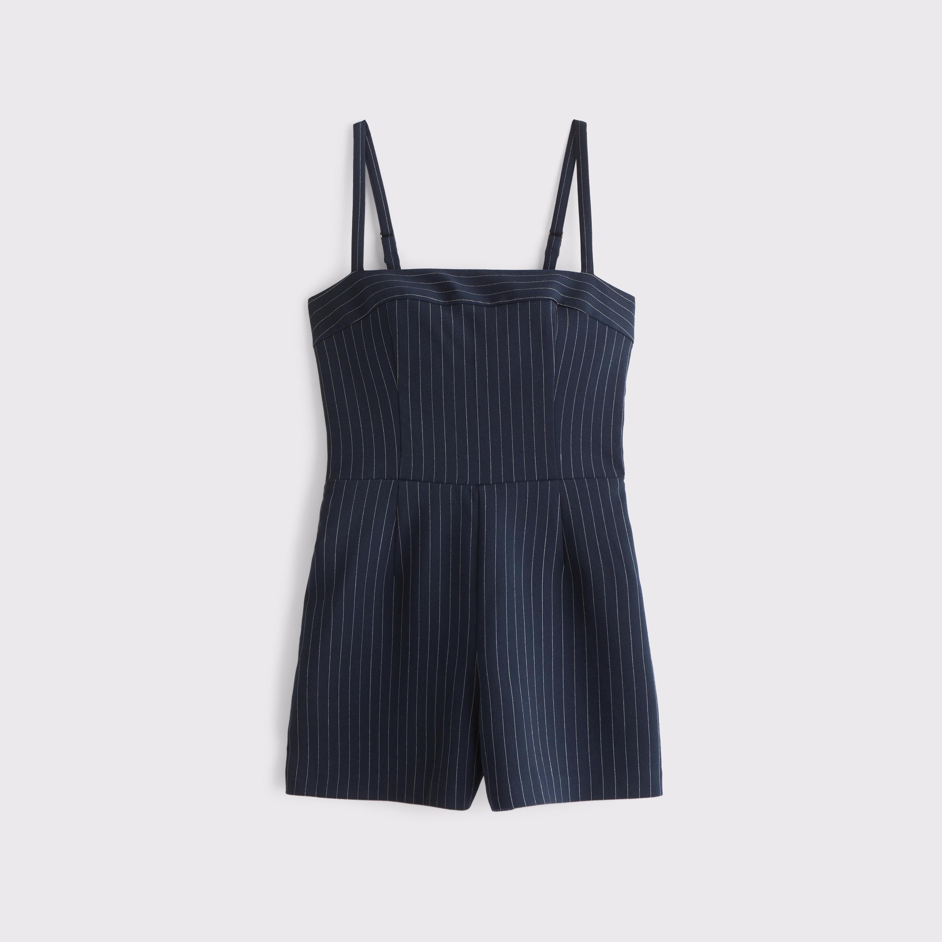 Micro Short Tailored Romper Product Image