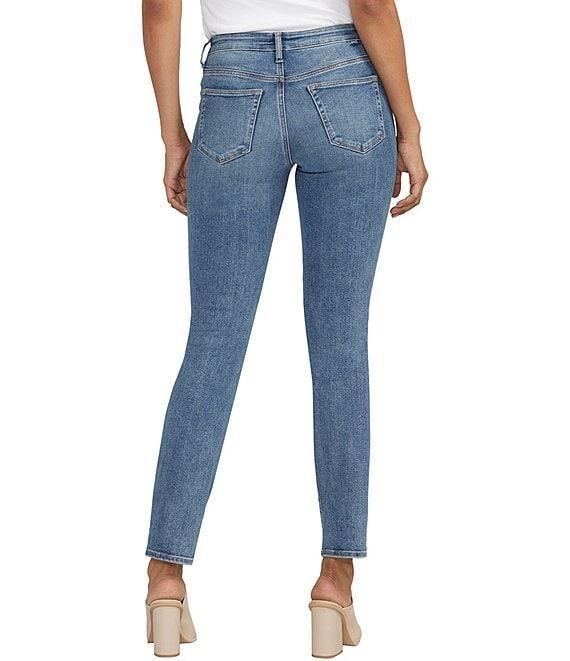 Jag Jeans Stretch Mid Rise Straight Leg Jeans Product Image