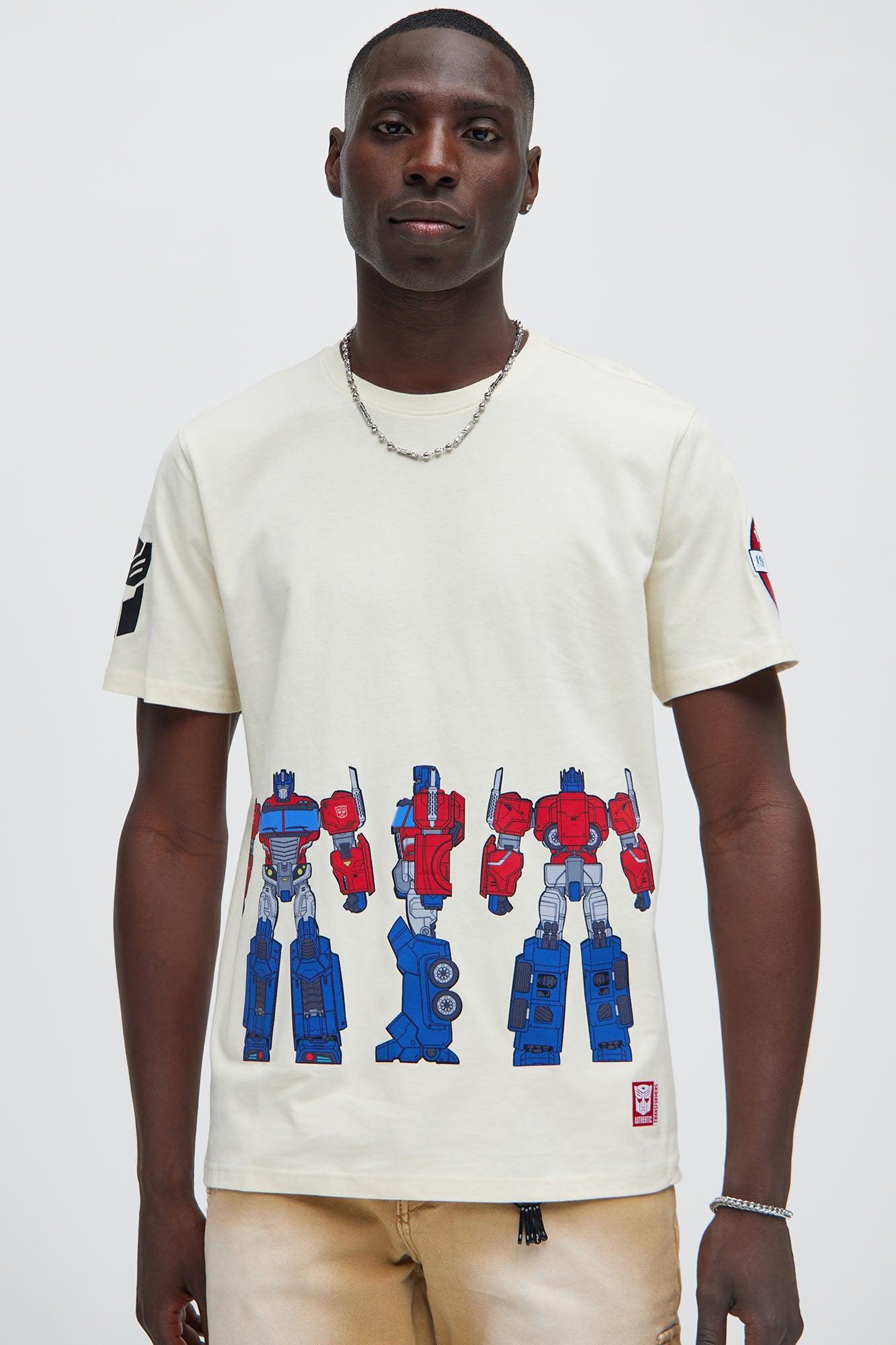 Optimus Prime Transformer Short Sleeve Tee - Off White Product Image