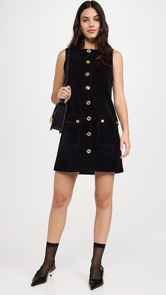 English Factory Velvet Mini Dress | Shopbop Product Image