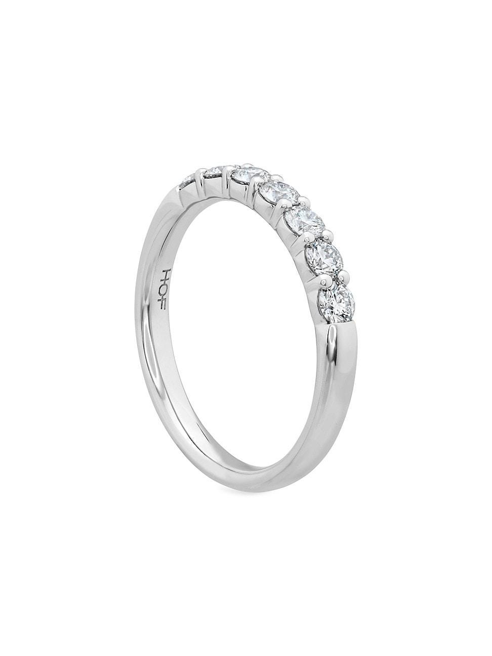 Womens Signature 18K White Gold & 0.47-0.57 TCW Diamond 7-Stone Band Product Image