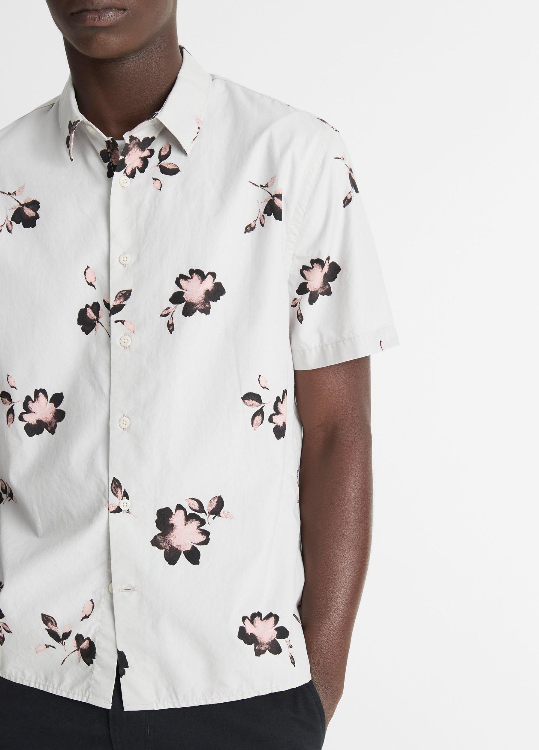Cascading Floral Short-Sleeve Shirt Product Image