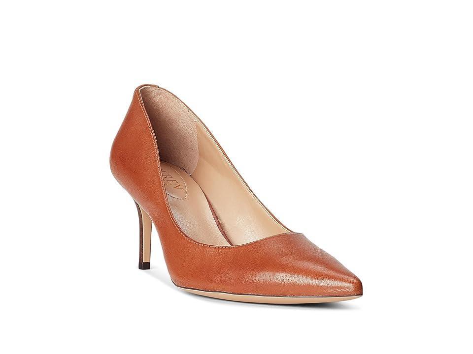 Lauren Ralph Lauren Lanette Suede Pump (Explorer Sand) High Heels Product Image