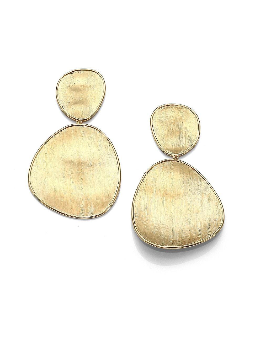 Lunaria 18K Yellow Gold Double-Drop Earrings Product Image