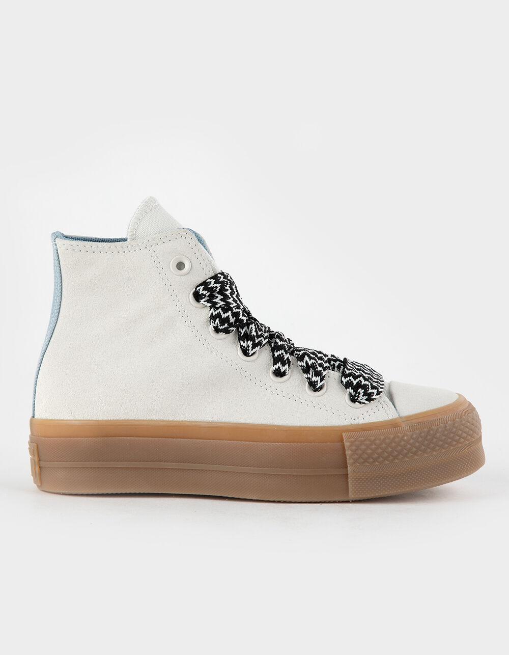 CONVERSE Chuck Taylor All Star Lift Platform Suede Womens High Top Shoes Product Image