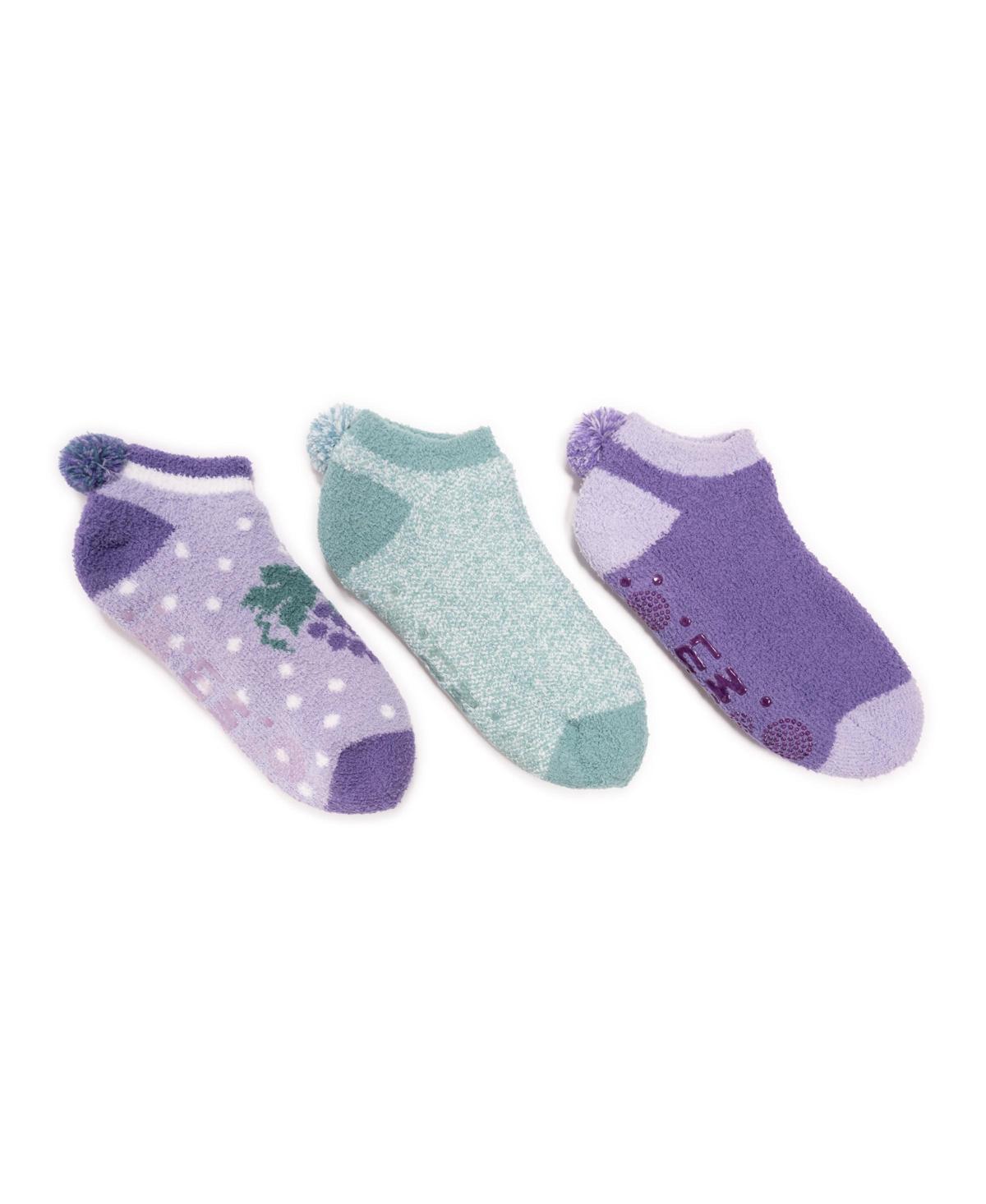 Muk Luks Womens Set of 3 Cozy Fruit Footies Product Image