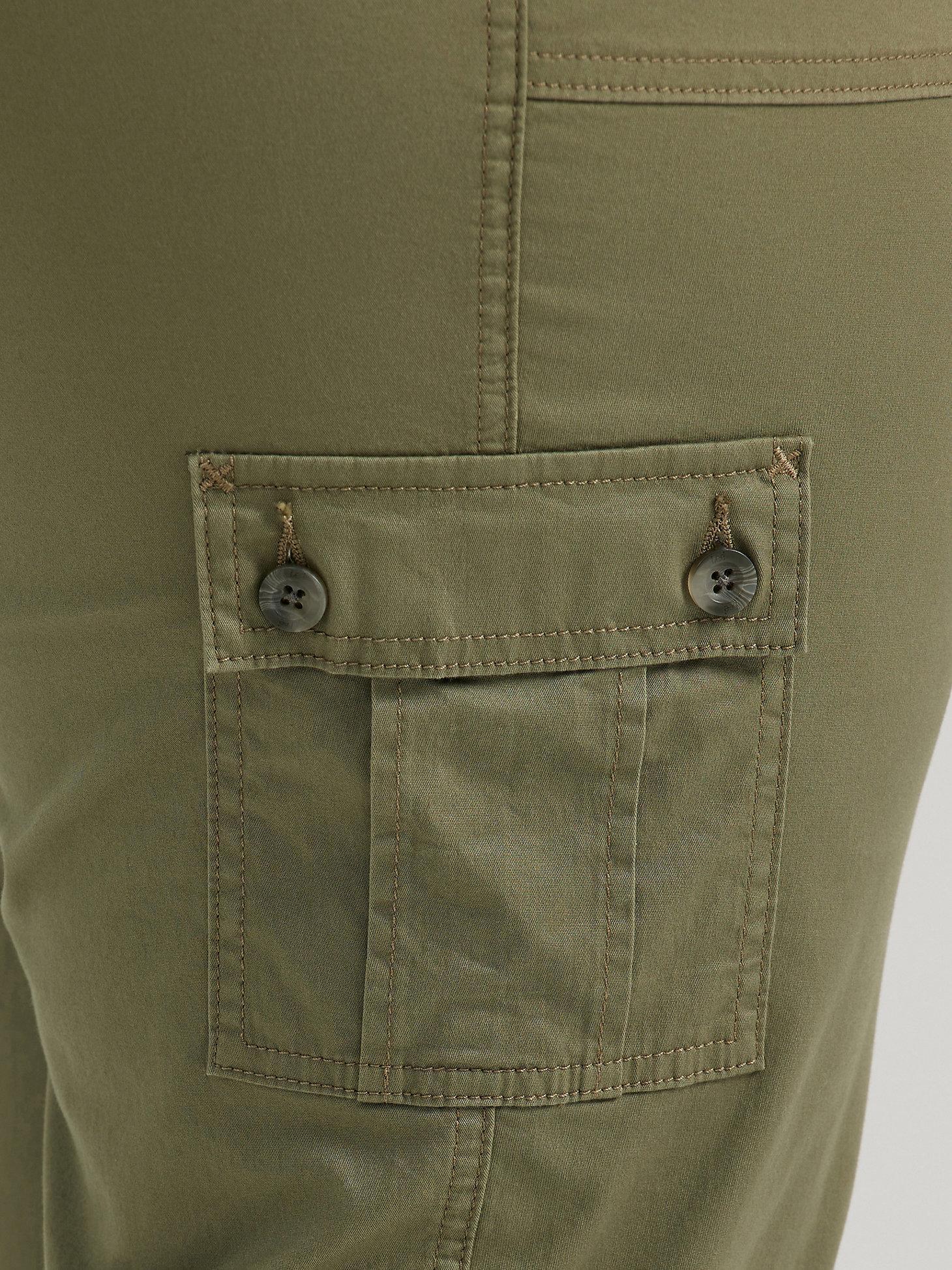 Women's Ultra Lux Comfort with Flex-To-Go Relaxed Fit Cargo Capri (Plus) | Women's Capris & Crops | Lee® Product Image