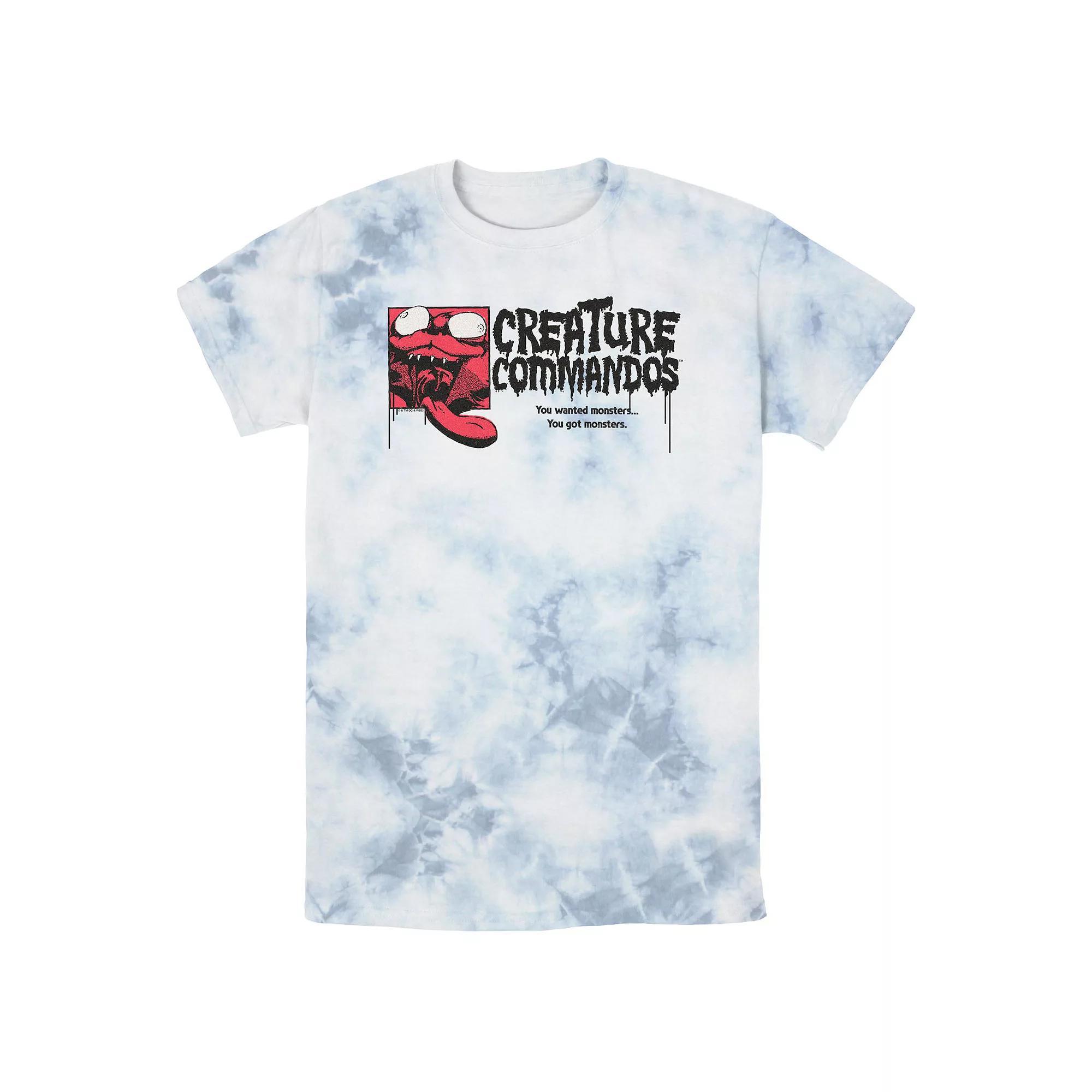 Men's Creature Commandos Weasel Crazy Portrait Bombard Wash Graphic Tee,  Product Image