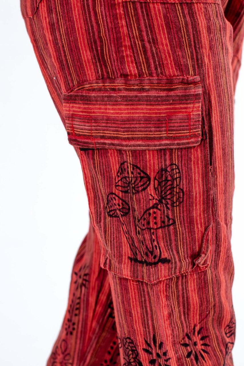 Mushroom Print Stripe Pant Product Image