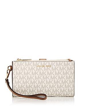 Michael Kors Signature Logo Jet Set Double Zip Wristlet Product Image