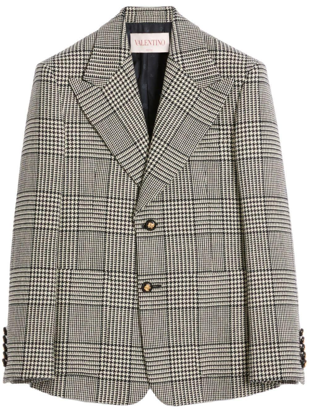 plaid check suit jacket  Product Image