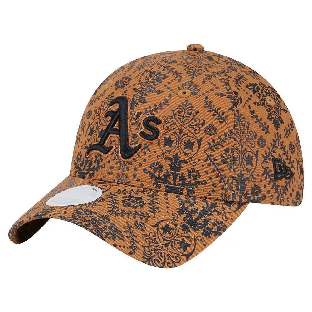 Women's New Era Brown Oakland Athletics Vintage Deco 9TWENTY Adjustable Hat Product Image