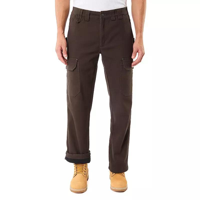 Mens Smith's Workwear Duck Canvas Gusset Utility Cargo Carpenter Pants, Men's, Size: 34 X 32, Bark Brown Product Image