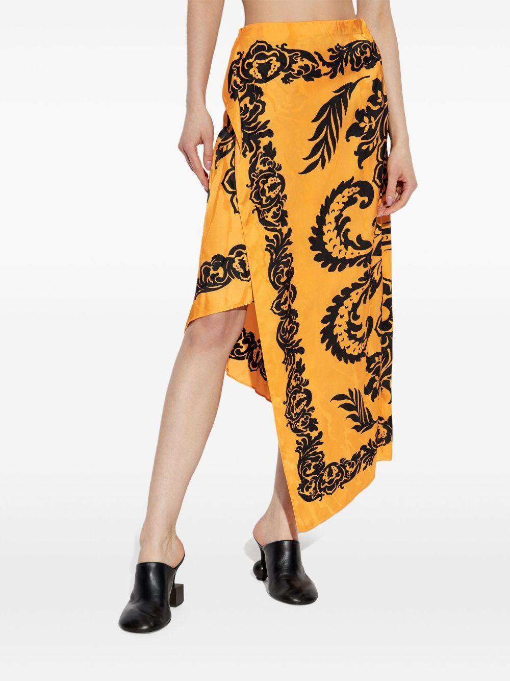 floral-print asymmetric skirt Product Image