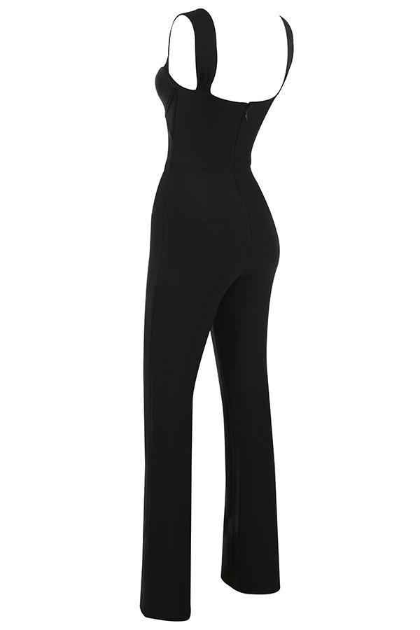 Yasmeen Black Bandage Jumpsuit Product Image