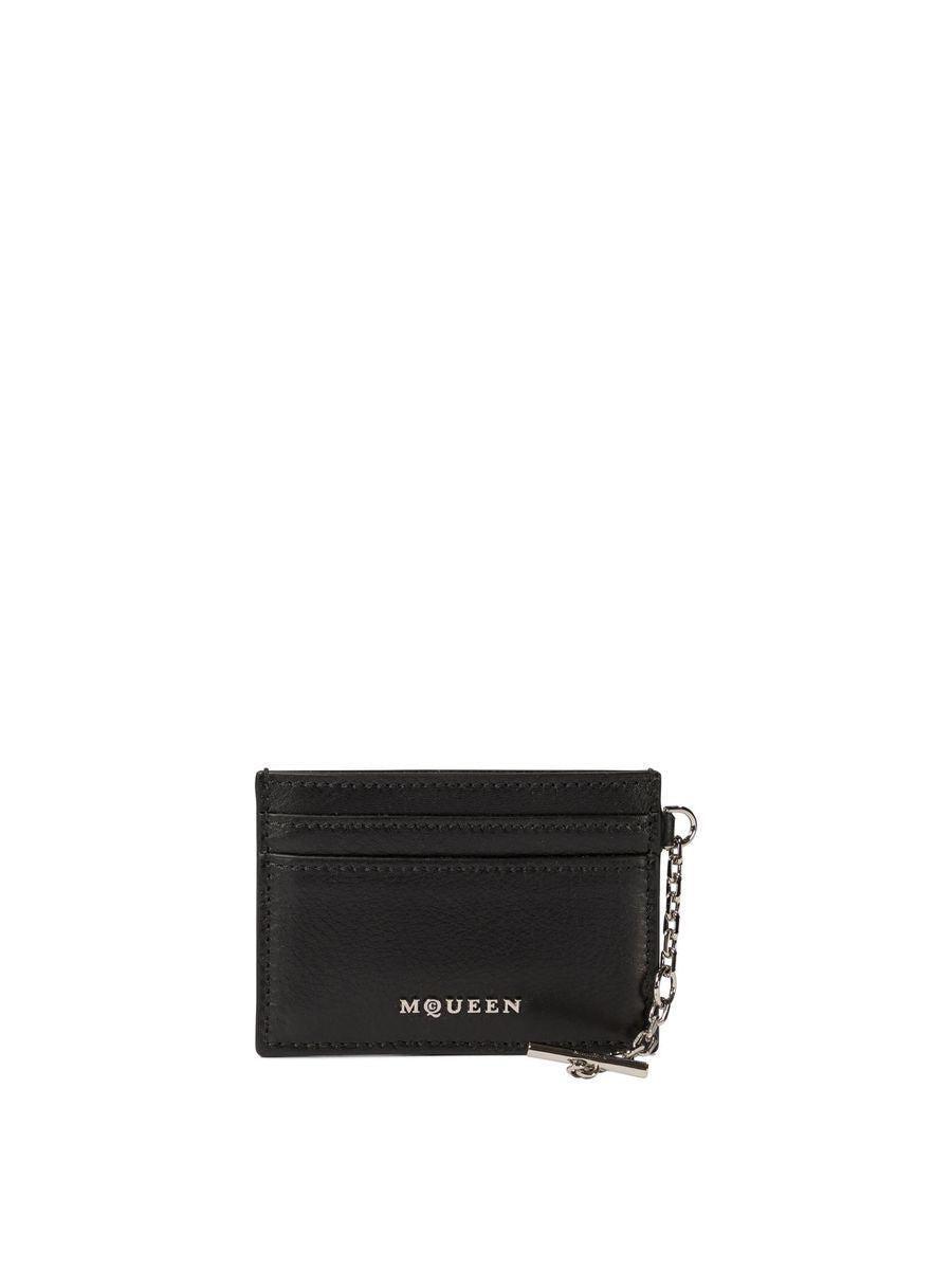 ALEXANDER MCQUEEN "sling" Card Holder In Black Product Image