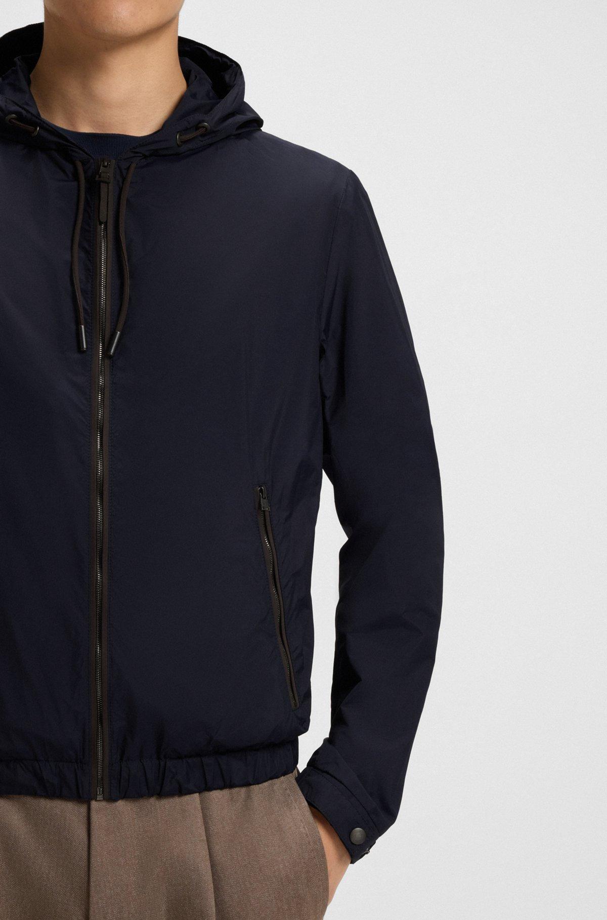Regular-fit jacket with adjustable hood Product Image